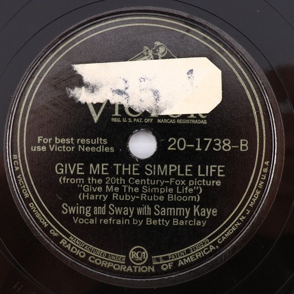 Sammy Kaye It Might As Well Be Spring, Give Me the Simple Life 10" 78 rpm Record - Picture 3 of 13